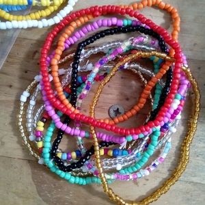 Unique multicolored beads bracelets
